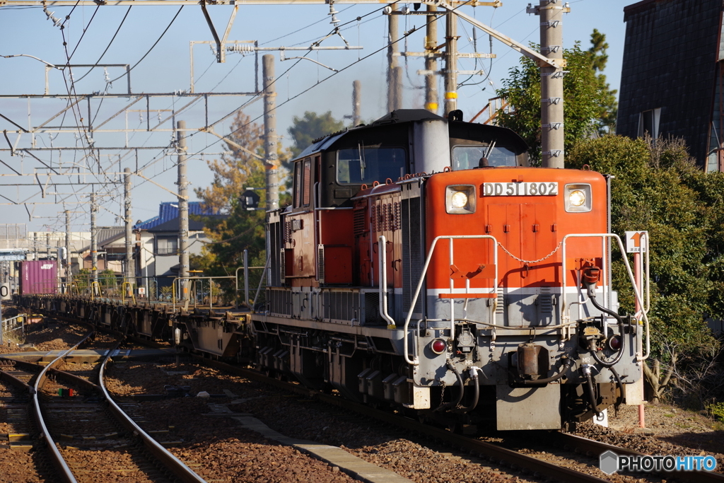 富田浜駅にてDD51