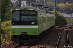 河内堅上駅にて201系