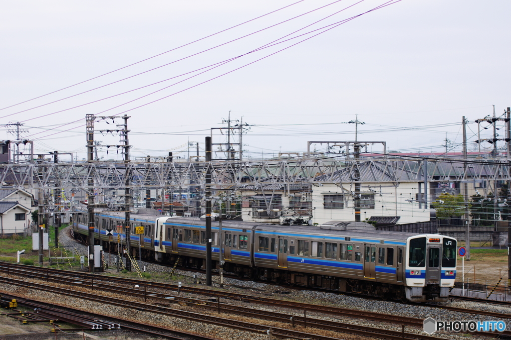 伯備線を走る213系