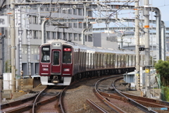 相川駅にて阪急9300系
