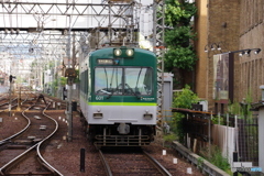 浜大津駅にて京阪600系