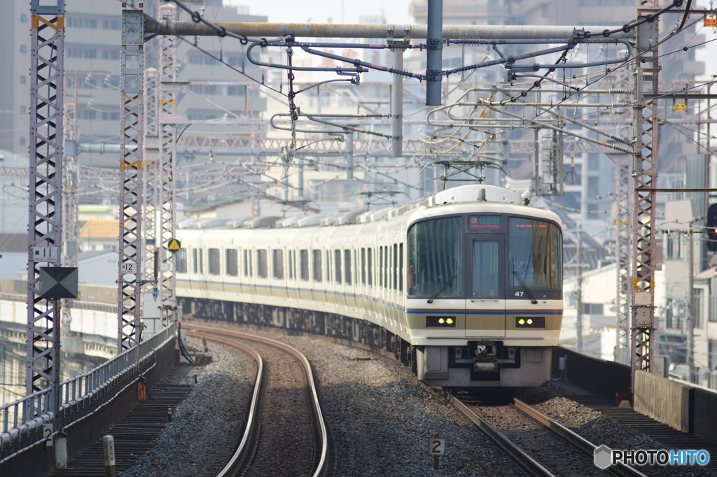 福島駅にて221系