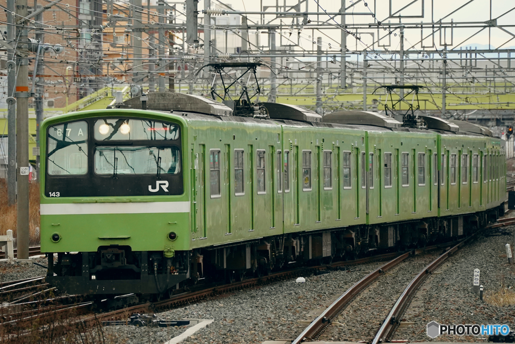 新大阪駅にて201系