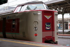 岡山駅にて特急やくも