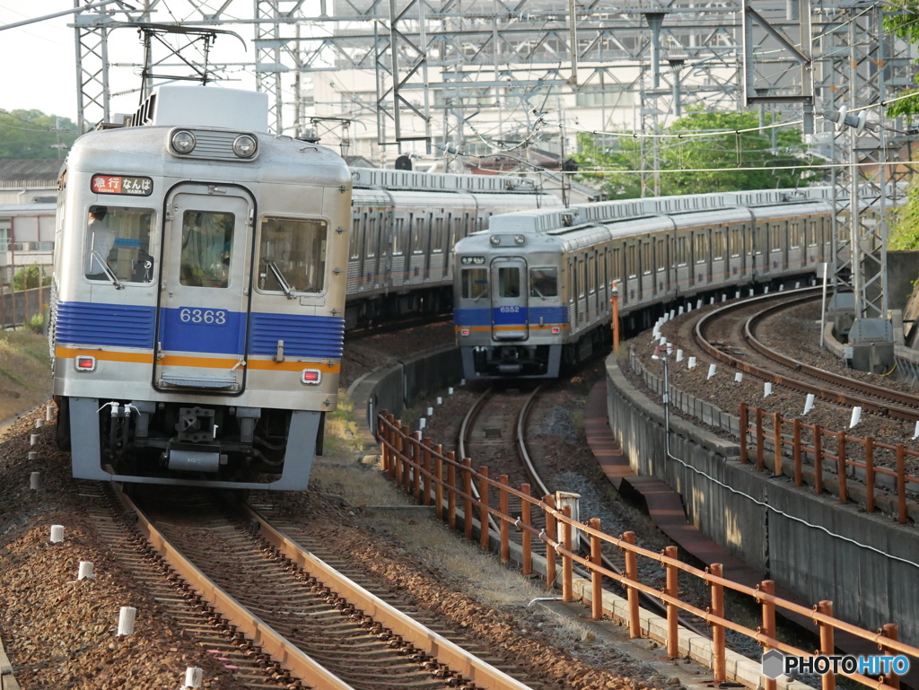 三日市町-美加の台間にて南海6300系