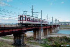 道明寺線の大和川橋梁