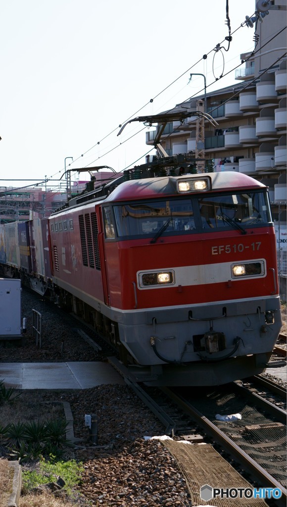 茨木駅にてEF510