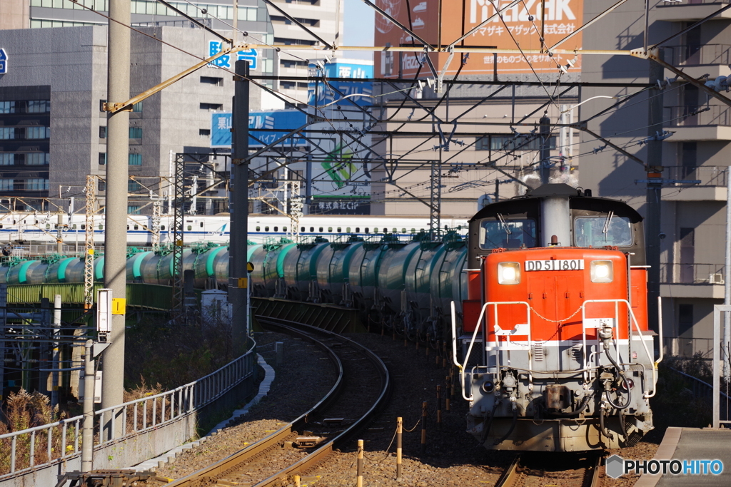 ささしまライブ駅にてDD51