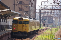 尾道駅にて115系