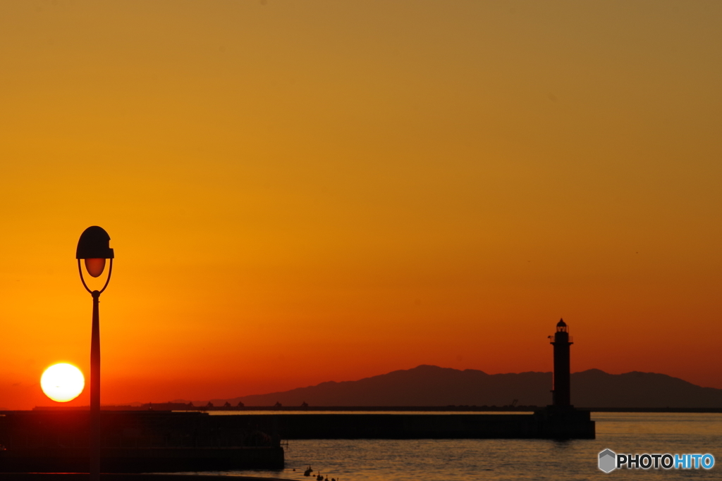 咲洲の夕景