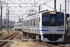 五井駅にてE217系