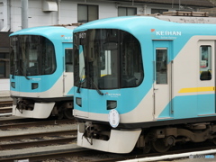 四宮車庫の京阪800系