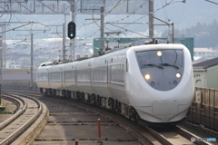 唐崎駅にて681系