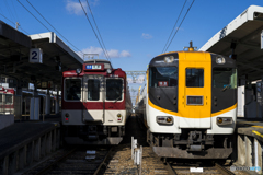 橿原神宮前駅にて