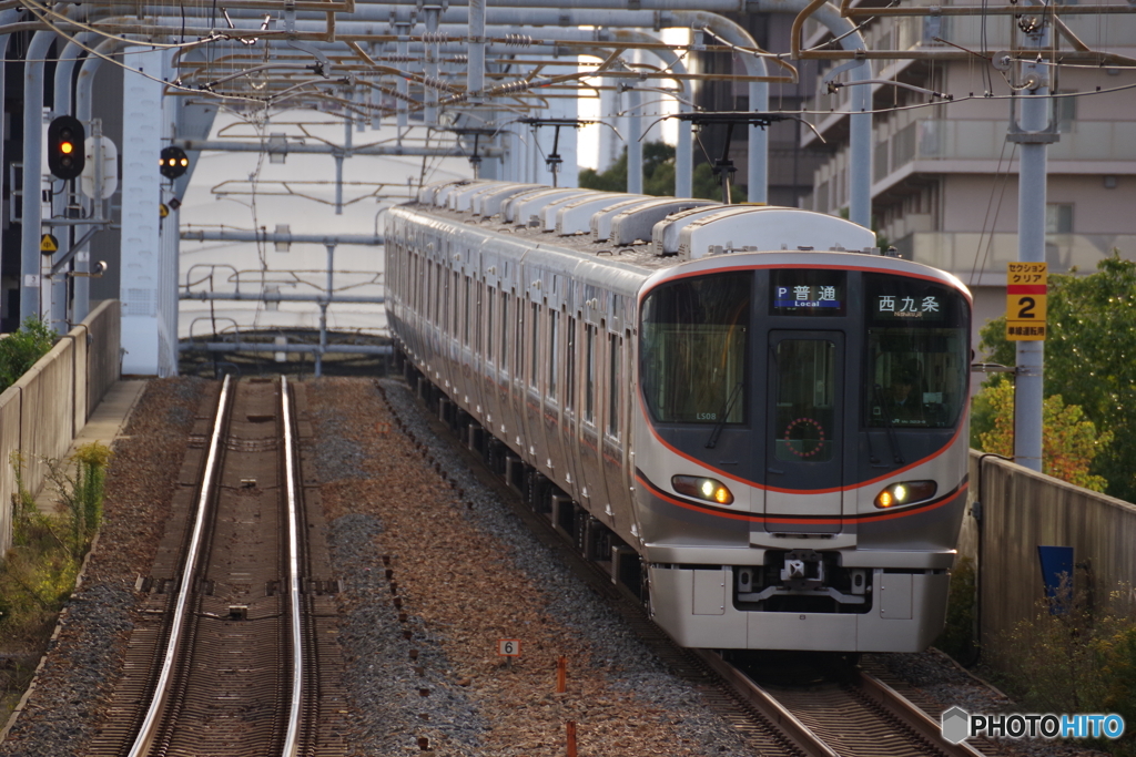 安治川口駅にて323系