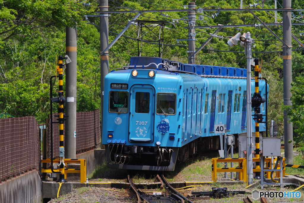 加太駅にて加太さかな線のかい
