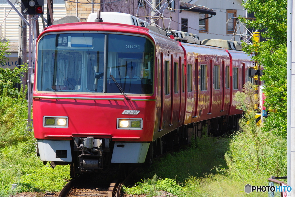 弥富駅にて名鉄3500系