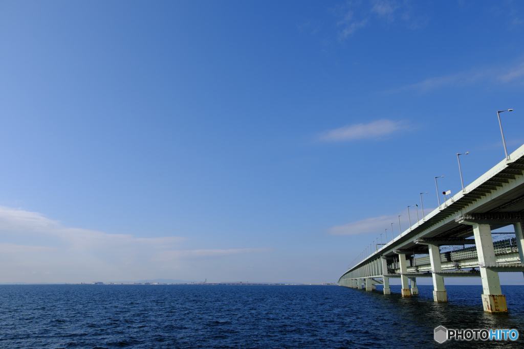 りんくう公園にて関空連絡橋