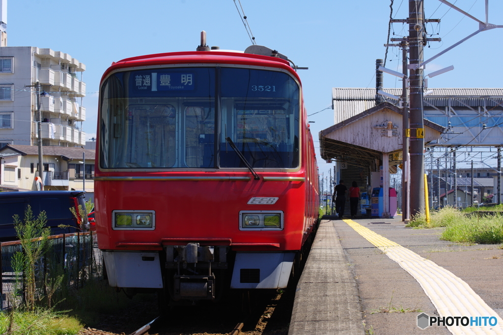 弥富駅にて名鉄3500系