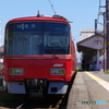 弥富駅にて名鉄3500系