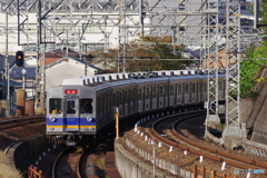 三日市の待避線にて6200系