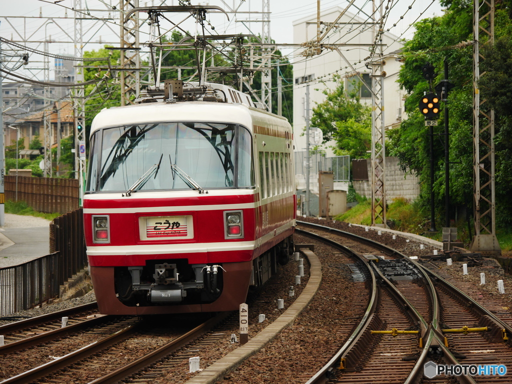 北野田駅にて特急こうや