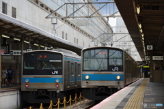 京都駅にて205系