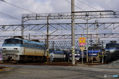 吹田機関区にて