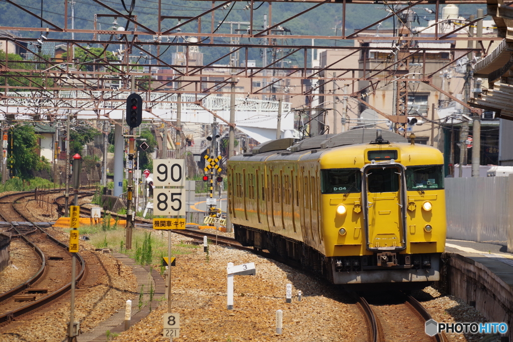 尾道駅にて115系