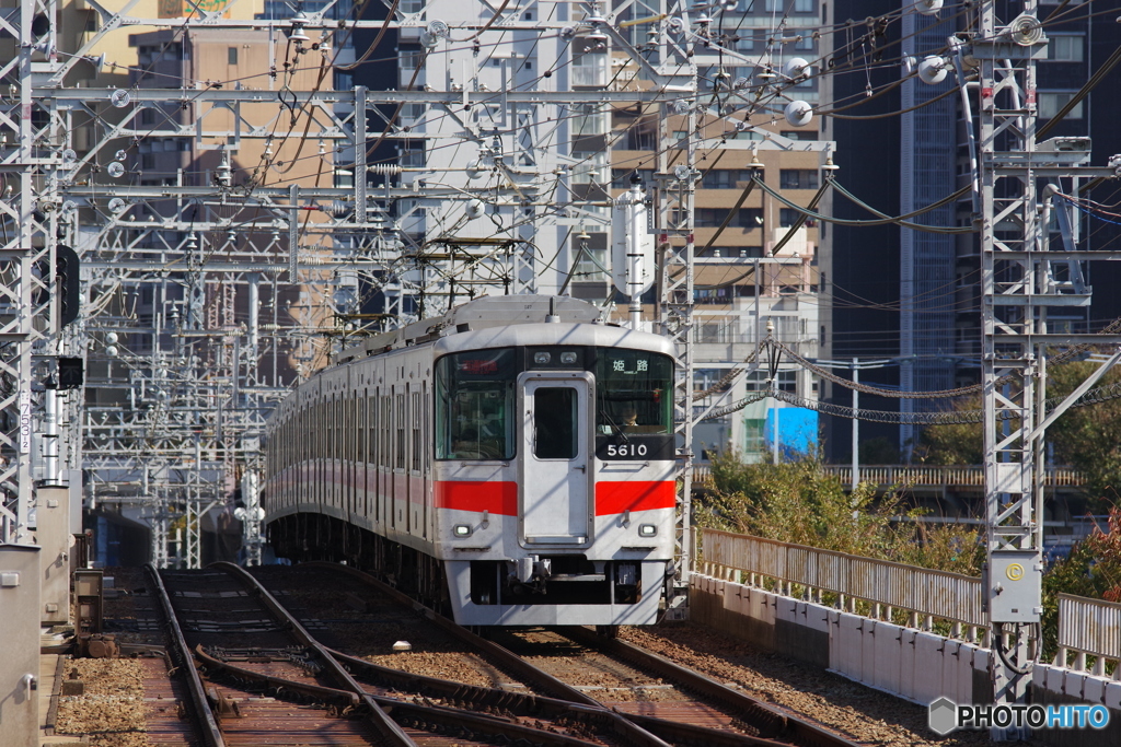 野田駅にて山陽電鉄5000系