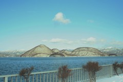 冬の洞爺湖