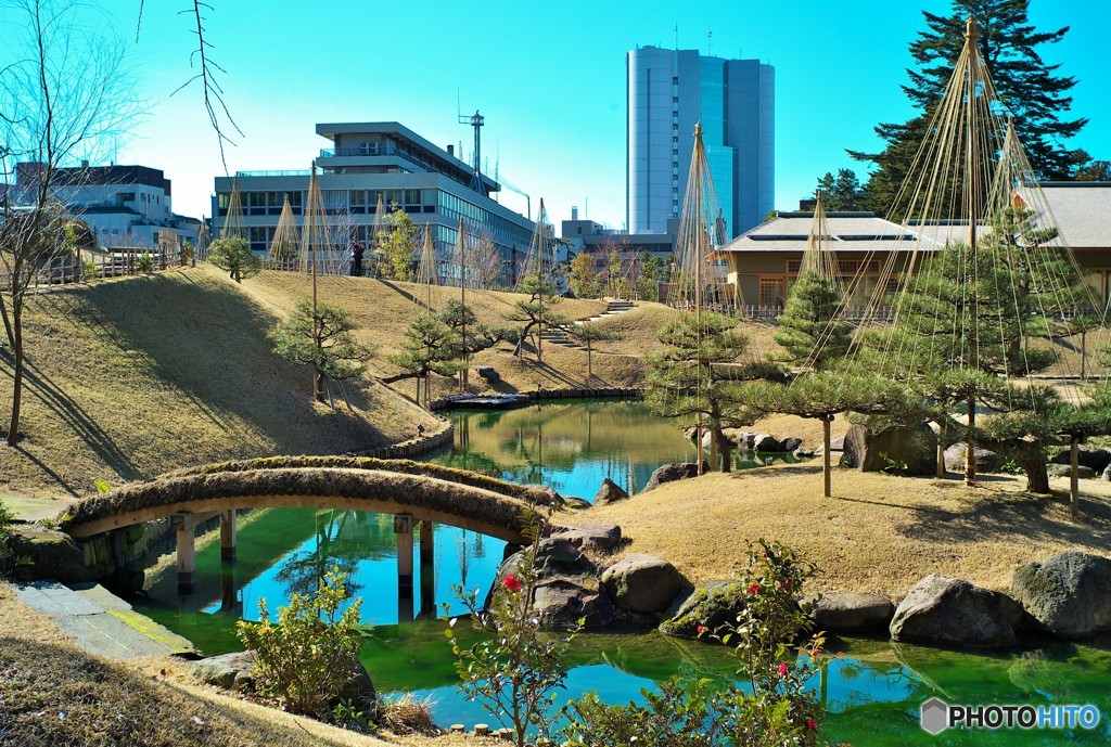 金沢城の裏庭