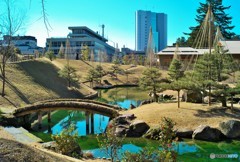 金沢城の裏庭