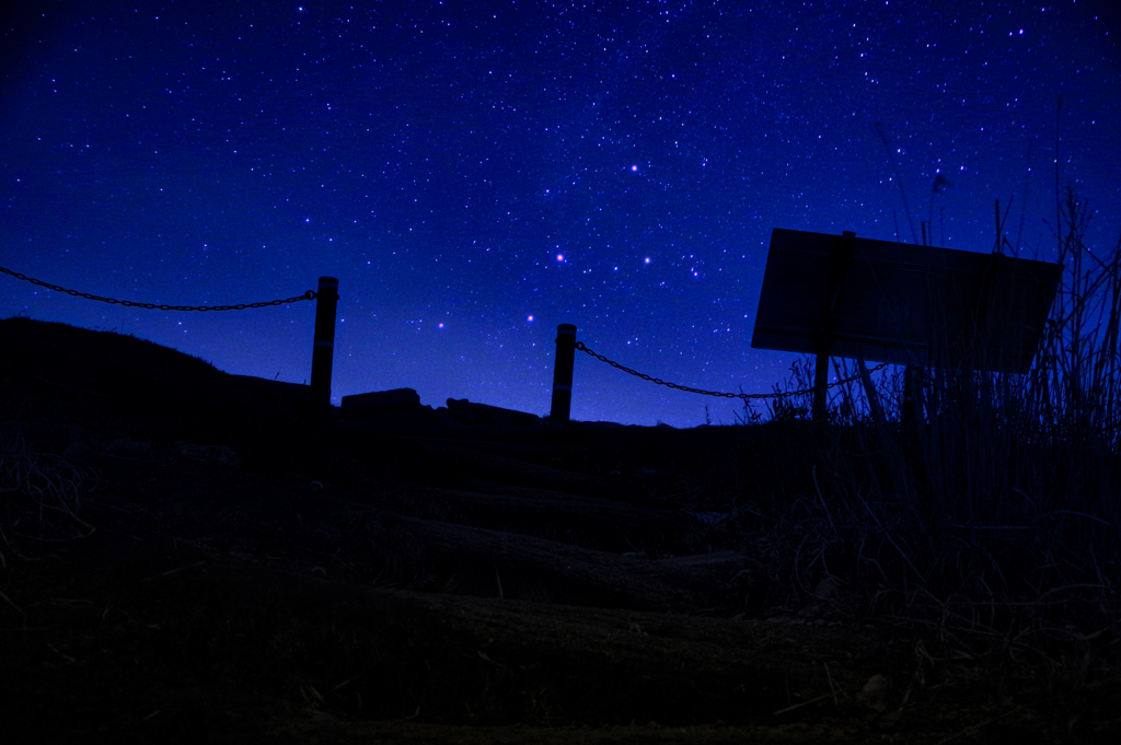 星に向かって