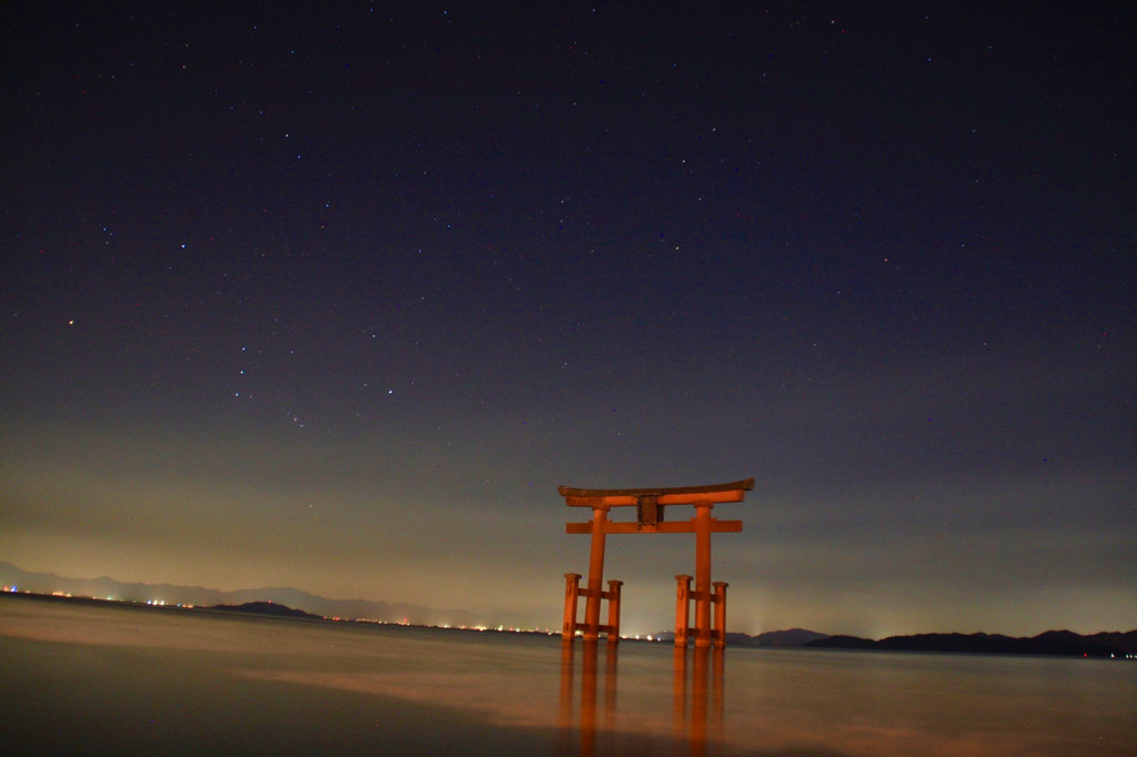 夜の白髭神社