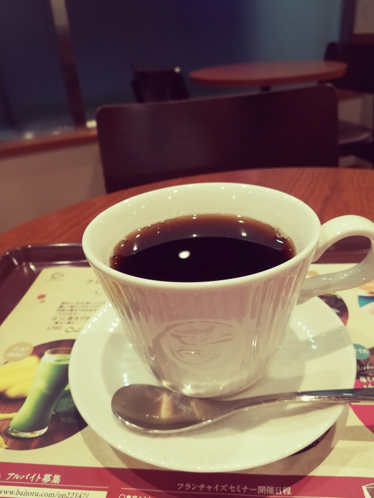 コーヒーショップでちょっとひと休み。