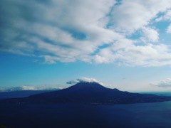 雨上がりの桜島