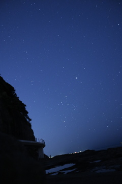 江ノ島の星空