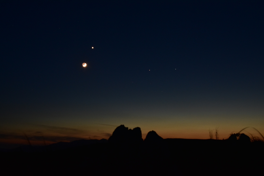 月と金星　大接近