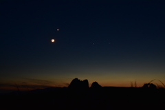 月と金星　大接近