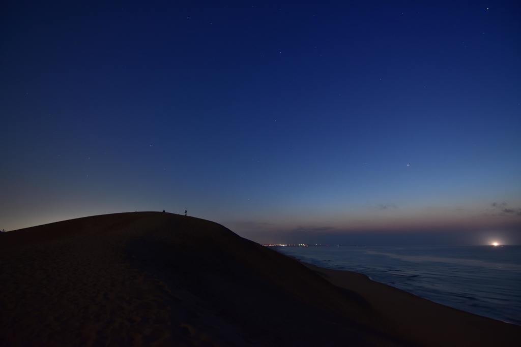 鳥取砂丘から見る星