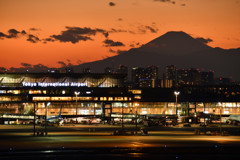 羽田の富士山