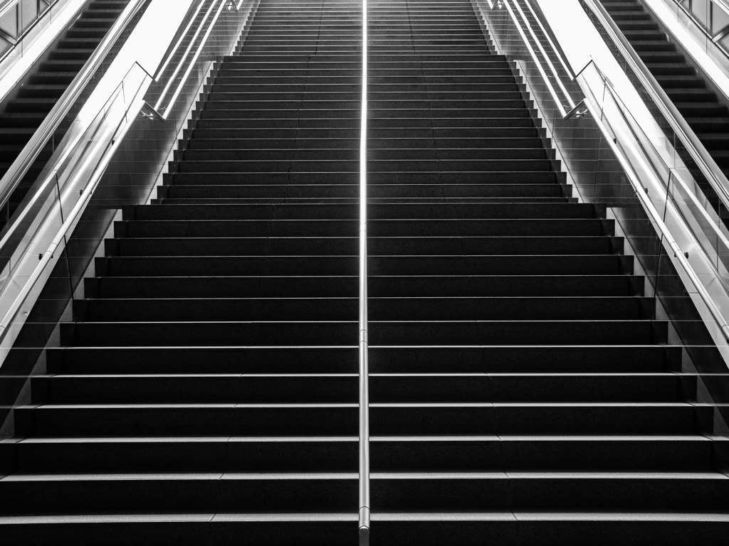 階段と動く階段