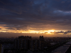 どんより夕空