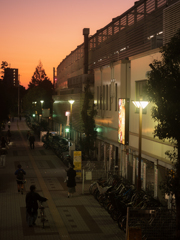 新浦安駅夕景