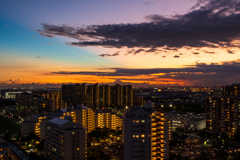 不思議な夕焼け