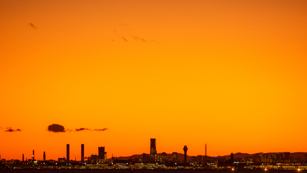 横浜・羽田方面夕景