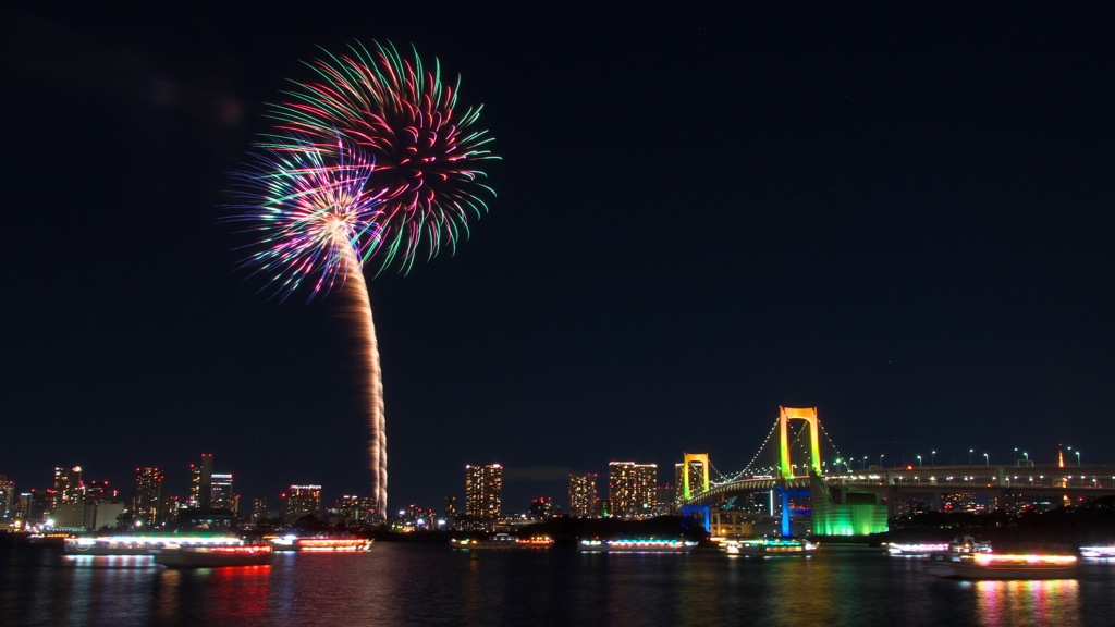 お台場レインボー花火(4)