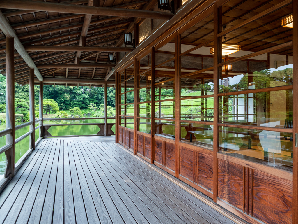 清澄庭園 涼亭