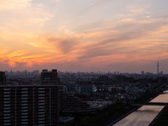 今日の夕空